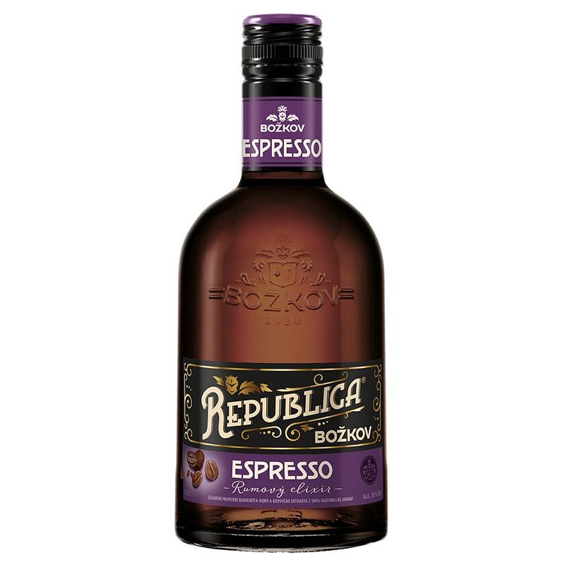 Božkov Republika Espresso Elixír 35% 0,5l (holá láhev)