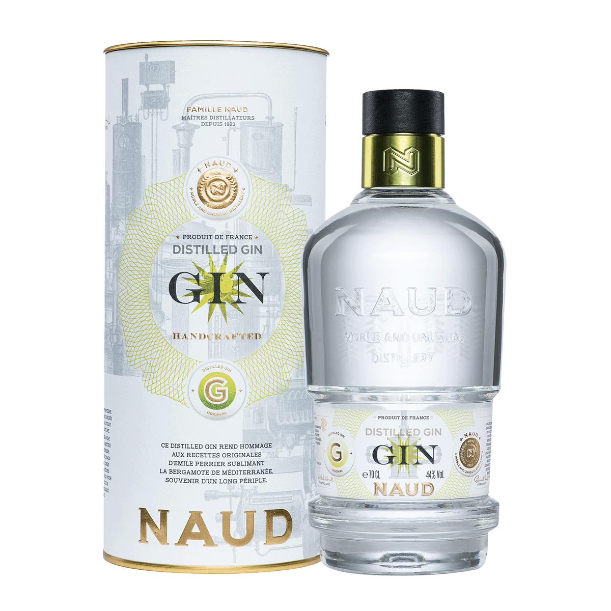 Gin NAUD distilled 44% 0,7l (Tuba)