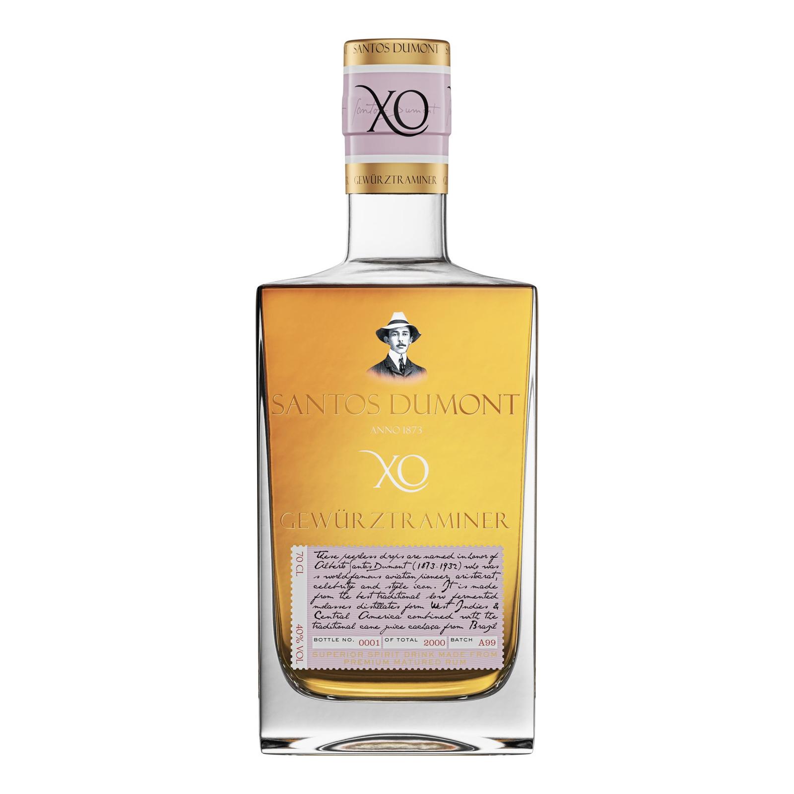 Rum Santos Dumont XO Gewürztraminer 40% 0,7l (holá láhev)