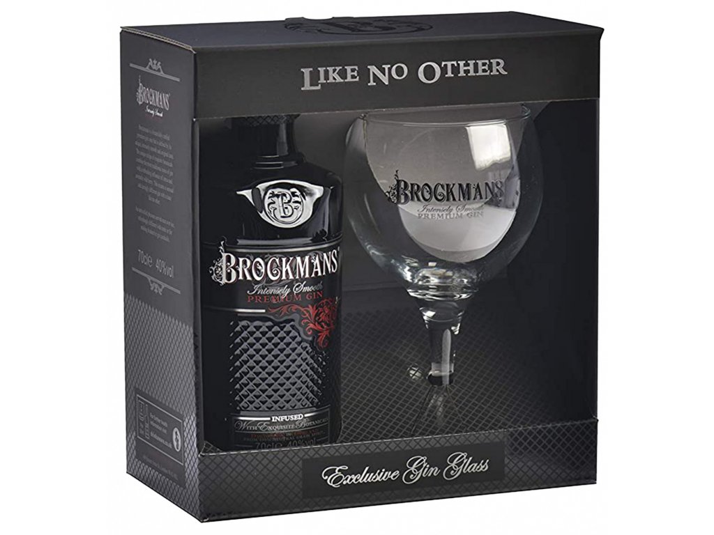 Brockmans Gin 40% 0,7l (Karton + 1 sklenička)