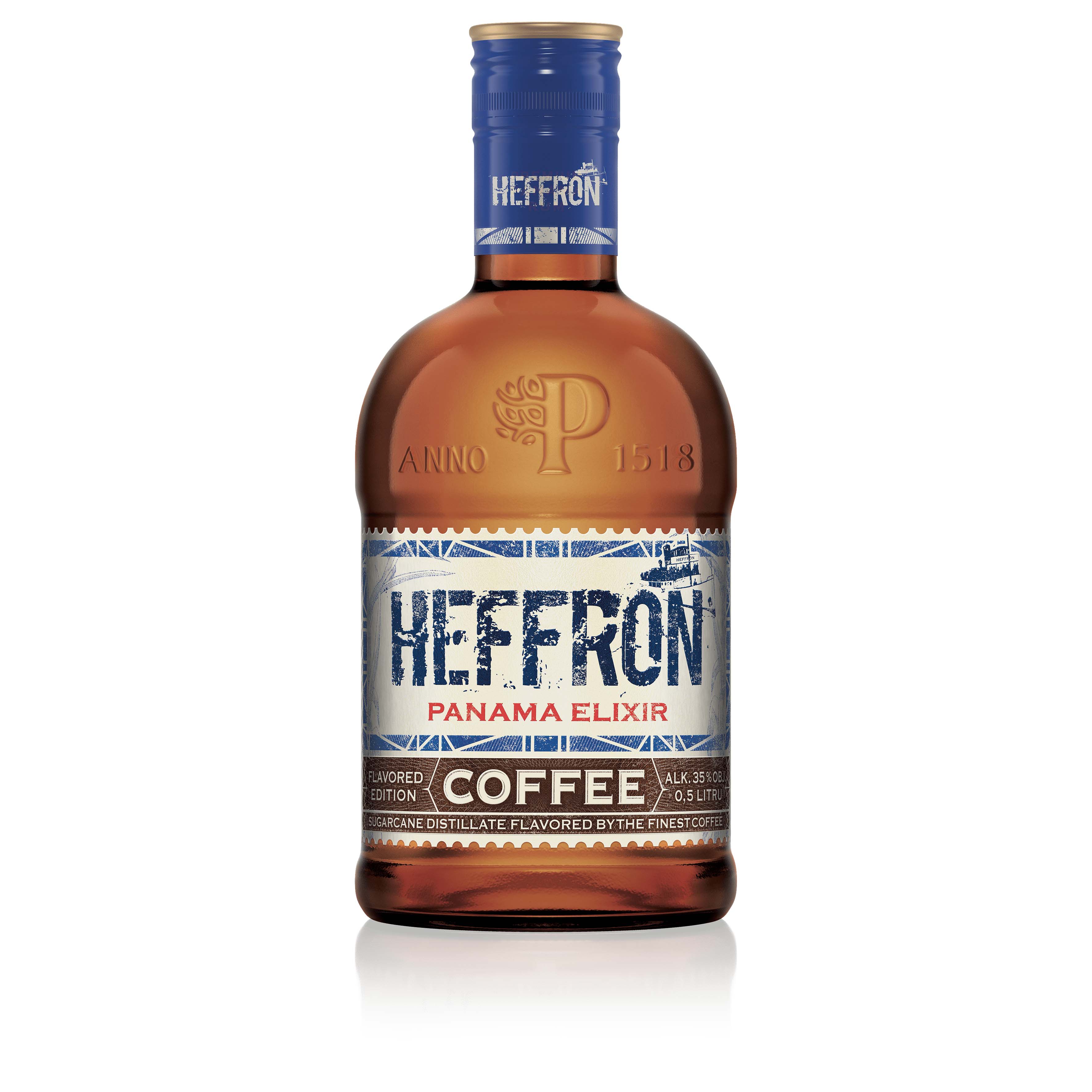 Rum Heffron Coffee 35% 0,5l (holá láhev)