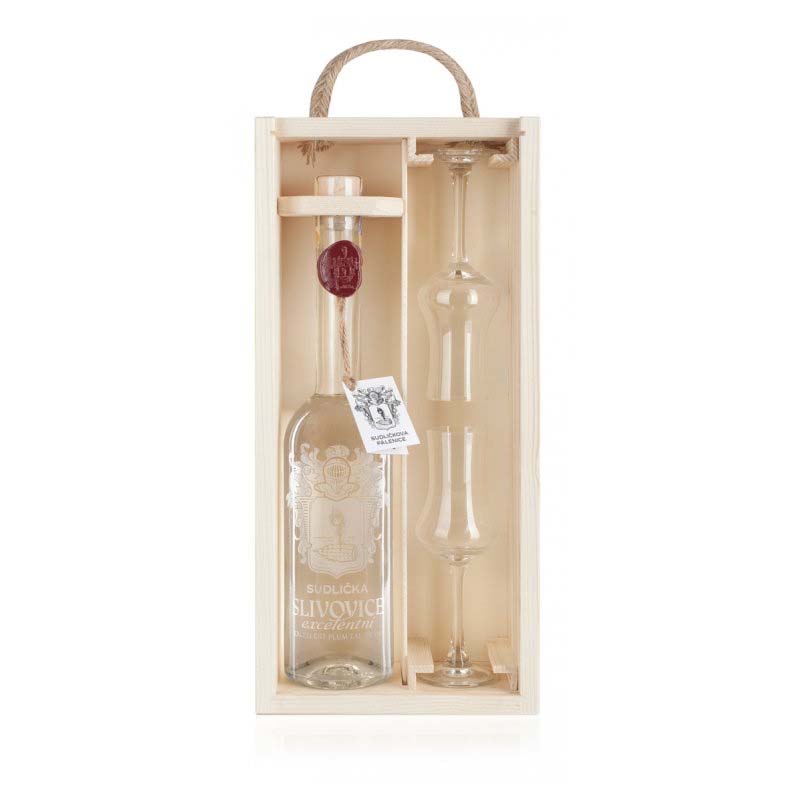 SUDLIČKA HRUŠKOVICE 50% 0,5l (Dřevěný obal)