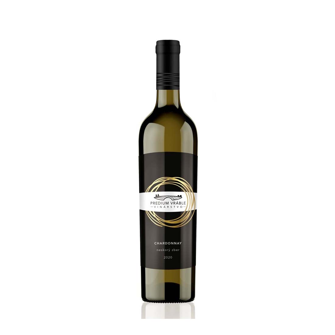 Chardonnay 2020 pozdní sběr, suché, Predium Vráble 0,75l