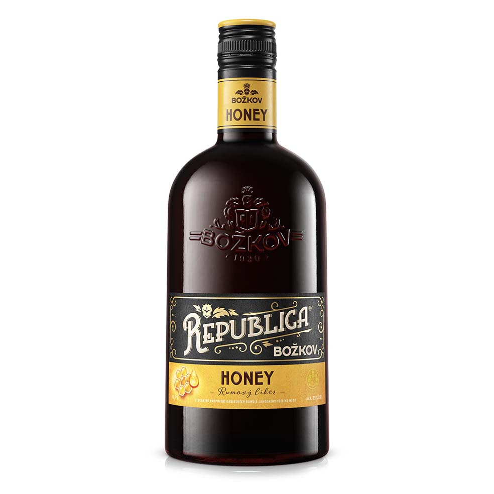 Božkov Republica Honey 35% 0,5l (holá láhev)