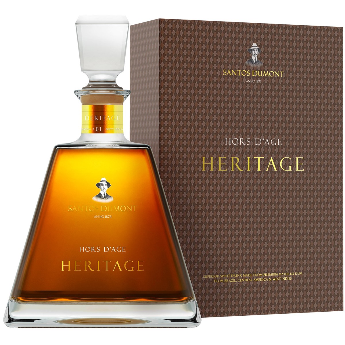 RUM SANTOS DUMONT heritage 43.8% 43,8% 0,75l (holá láhev)