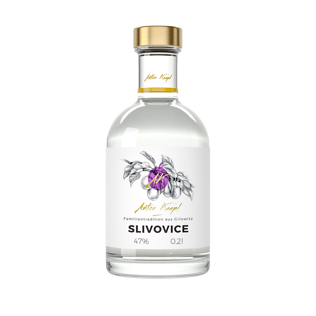 slivovice anton kaapl 47% 0,2l (holá láhev)