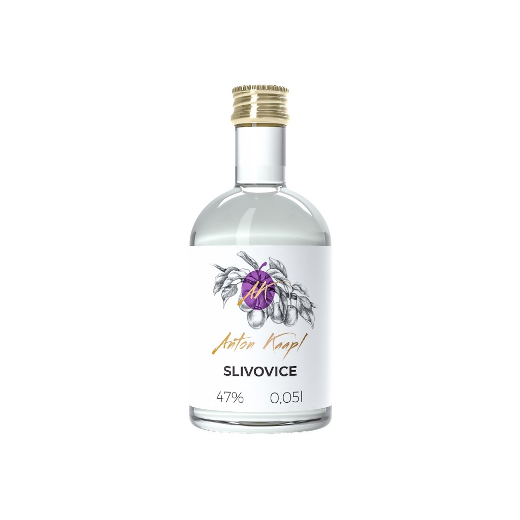 Anton Kaapl slivovice 0,05l 47% (holá láhev)