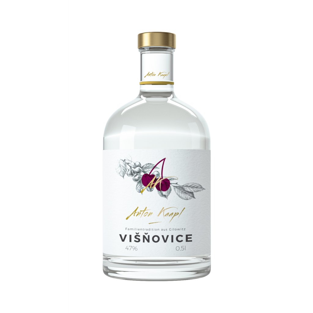 višňovice anton kaapl 47% 0,2l (holá láhev)