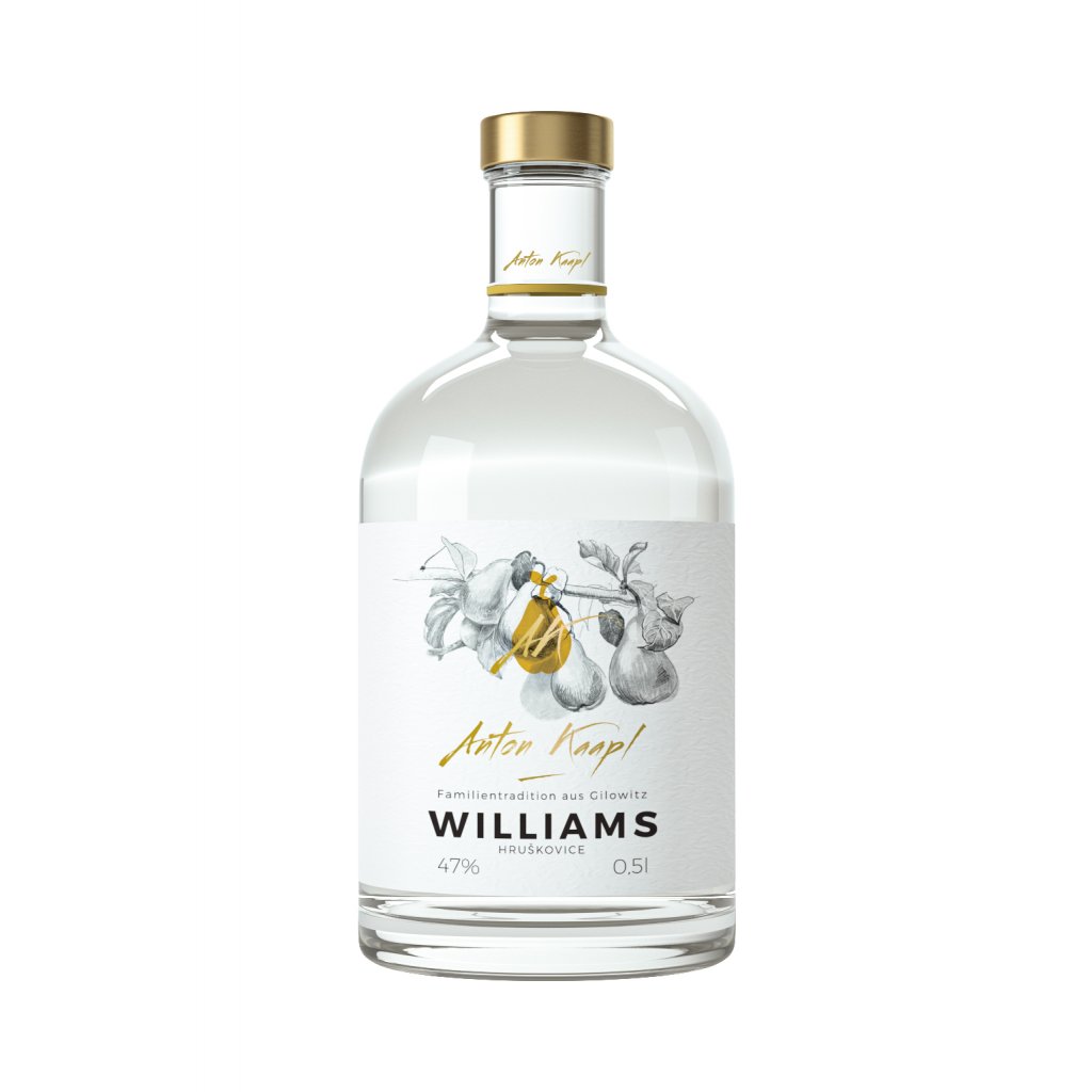 Anton Kaapl hruškovice Williams 0,5l 47% (holá láhev)