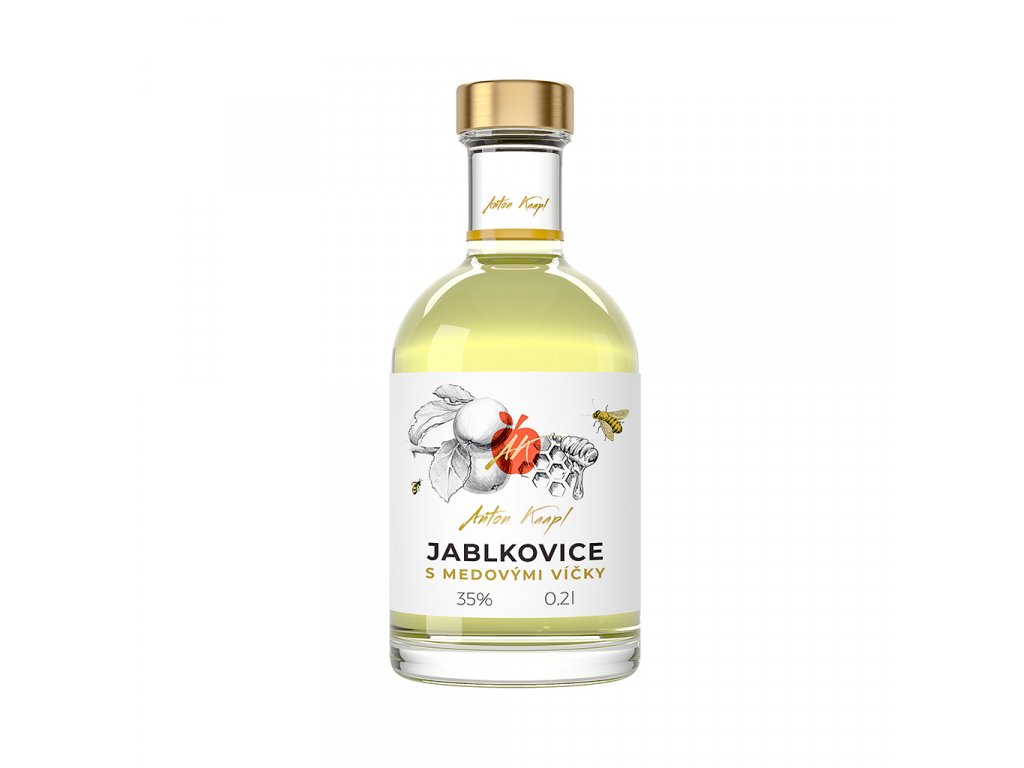 Anton Kaapl Jablkovice s medovými víčky 35% 0,2l