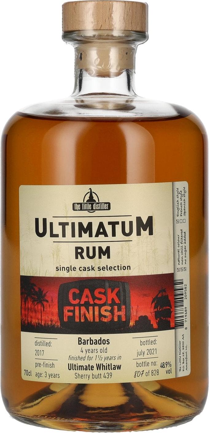 rum ultimatum cask finish 4Y barbados 48,9% 0,7l (holá láhev)