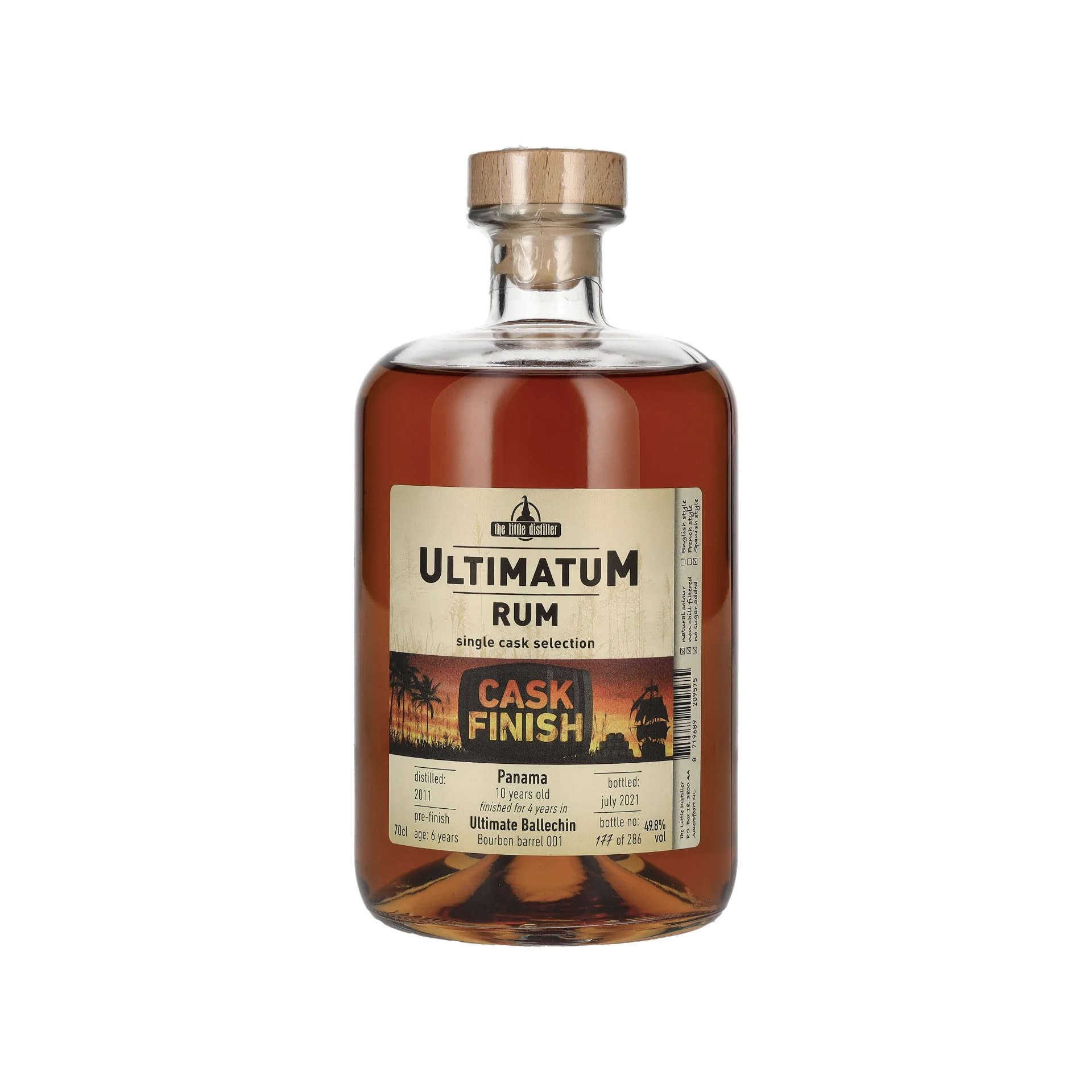 rum ultimatum cask finsh 10y panama 49,8% 0,7l (holá láhev)