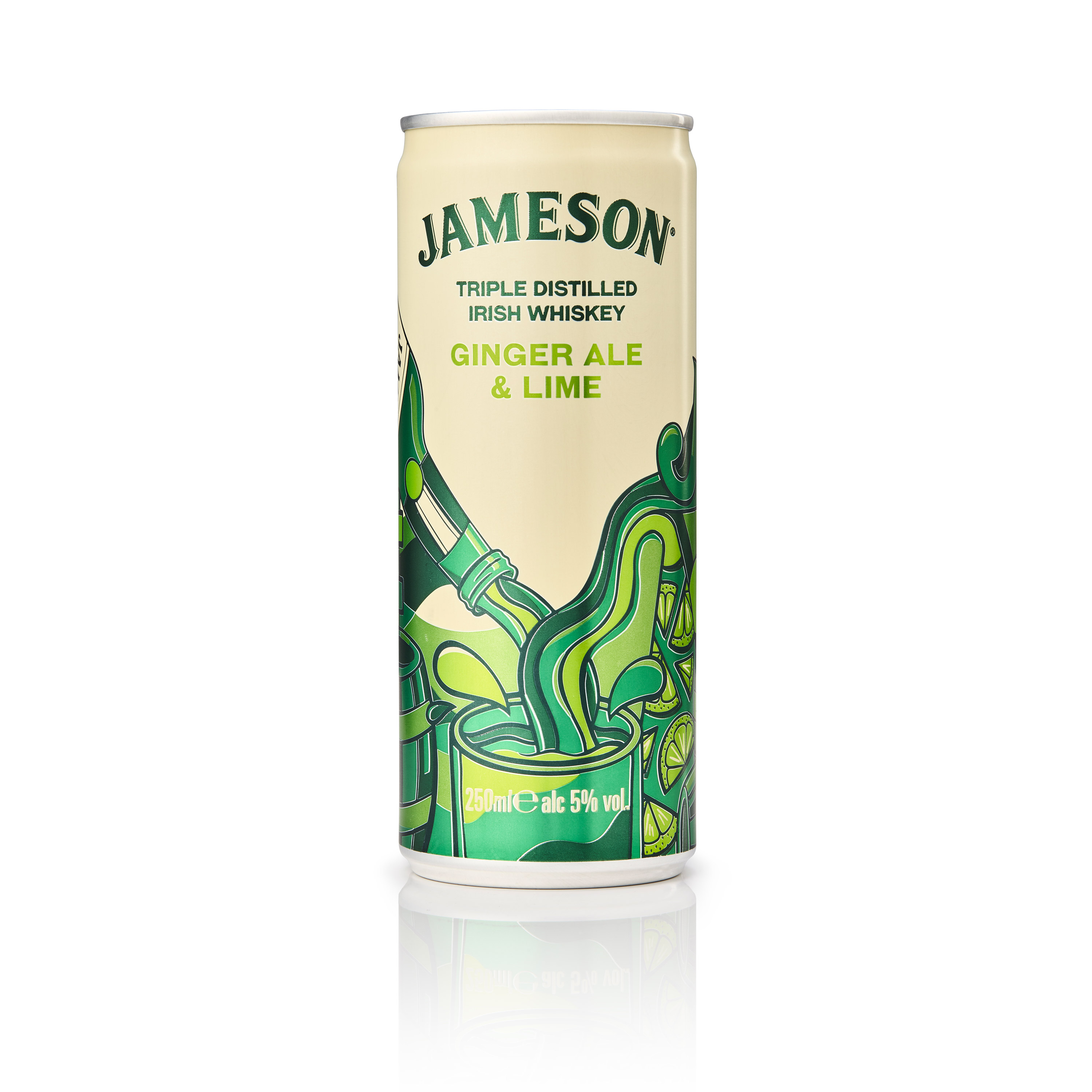 Jameson Ginger Ale & Lime plech 5% 0,25l (holá láhev)