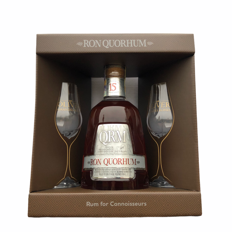 Quorhum 15y 40% 0,7 l (dárkové balení 2 skleničky)