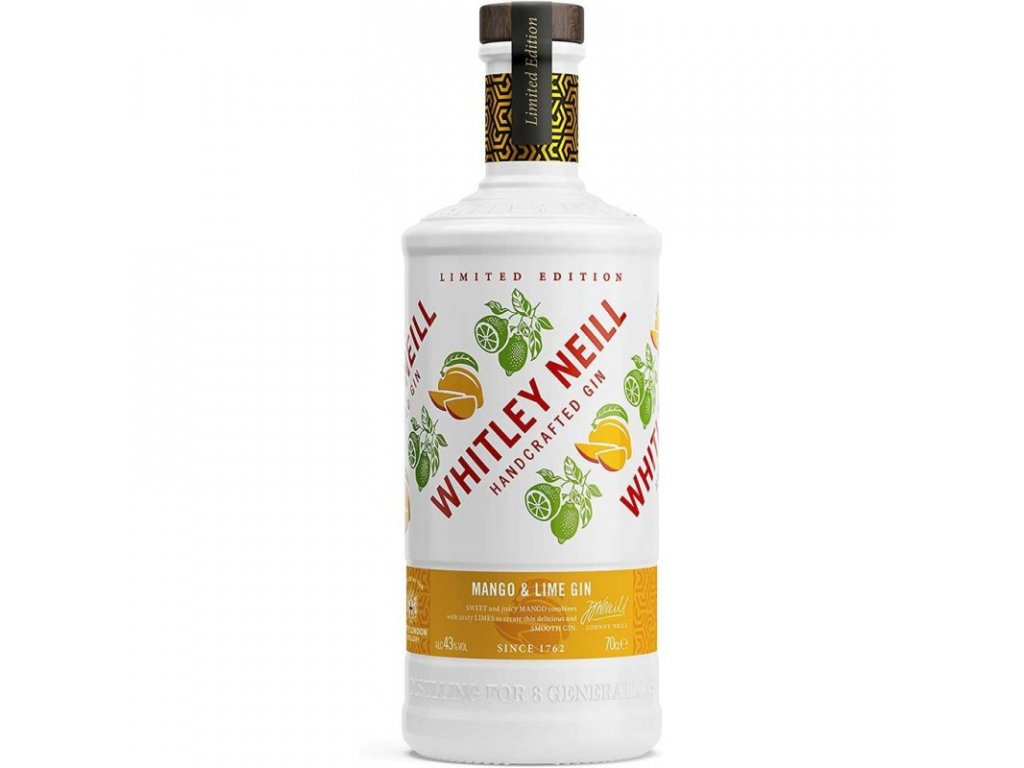 gin whitley neill mango/lime 43% 0,7l (holá láhev)