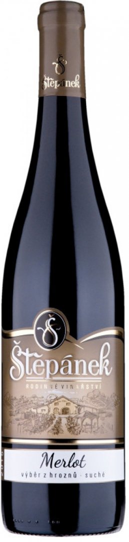 Merlot 2021 výběr z hroznů, suché, Vinařství Štěpánek 0,75l