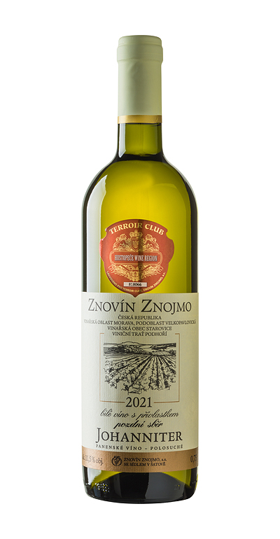 Johanniter 2021 pozdní sběr Terroir Club Znovín Znojmo 0,75l