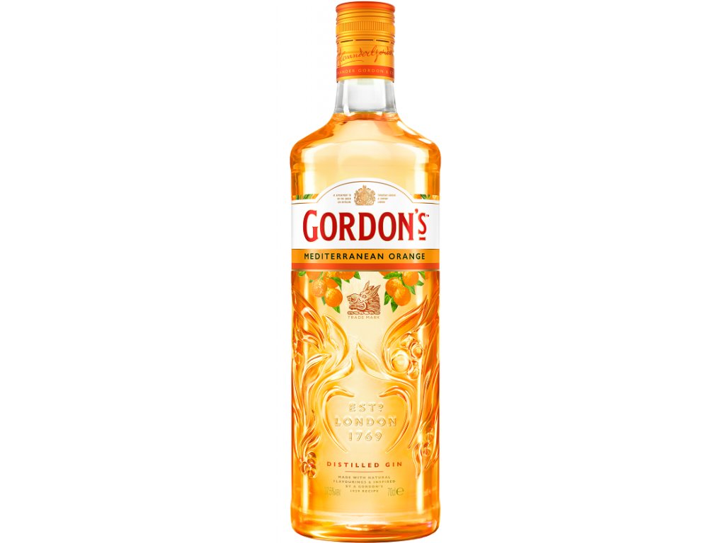 Gin Gordons Orange 37,5% 0,7l (holá láhev)