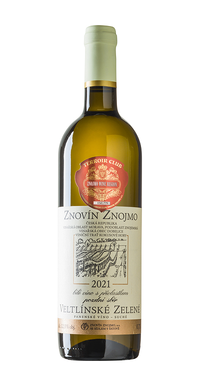 Veltlínské zelené 2021 pozdní sběr, Terroir Club Panenské Znovín Znojmo0,75l