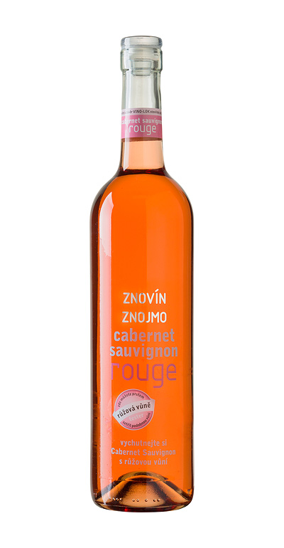 Cabernet sauvignon rosé 2022, pozdní sběr ROUGE, skleněný uzávěr Znovín Znojmo 0,75l