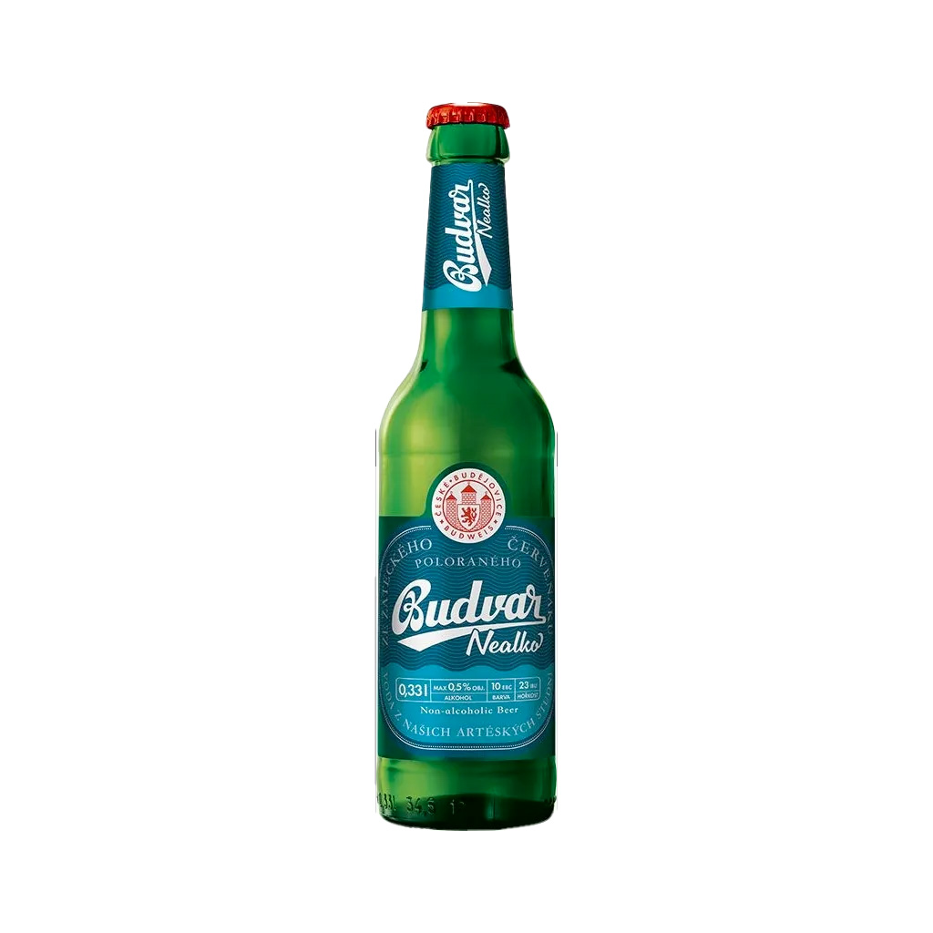 Budweiser Budvar nealkoholické sklo 0,33l
