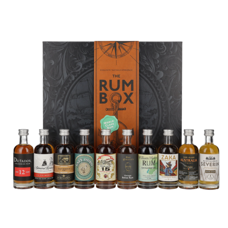 rum box 10x Turquoise 41,2% 0,5l (holá láhev)