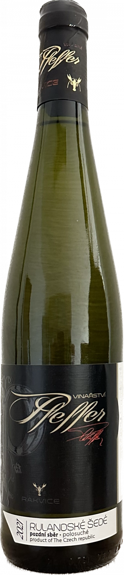 Pfeffer rulandské šedé 2021 pozdní sběr, polosuché 0,75l