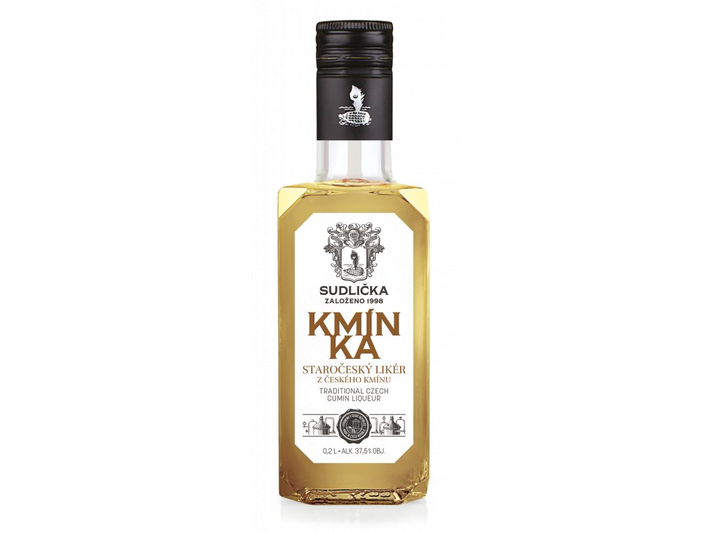 SUDLIČKA kmínka !! 37,5% 0,2l (holá láhev)
