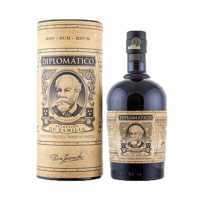 Ron DIPLOMATICO SELECTION DE FAMILIA 0.7 TUBA 43% 0,7l (holá láhev)