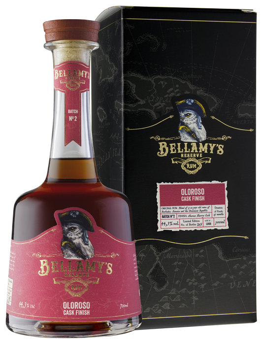 RUM BELLAMY'S oloroso cask fin 44% 0,7l (holá láhev)