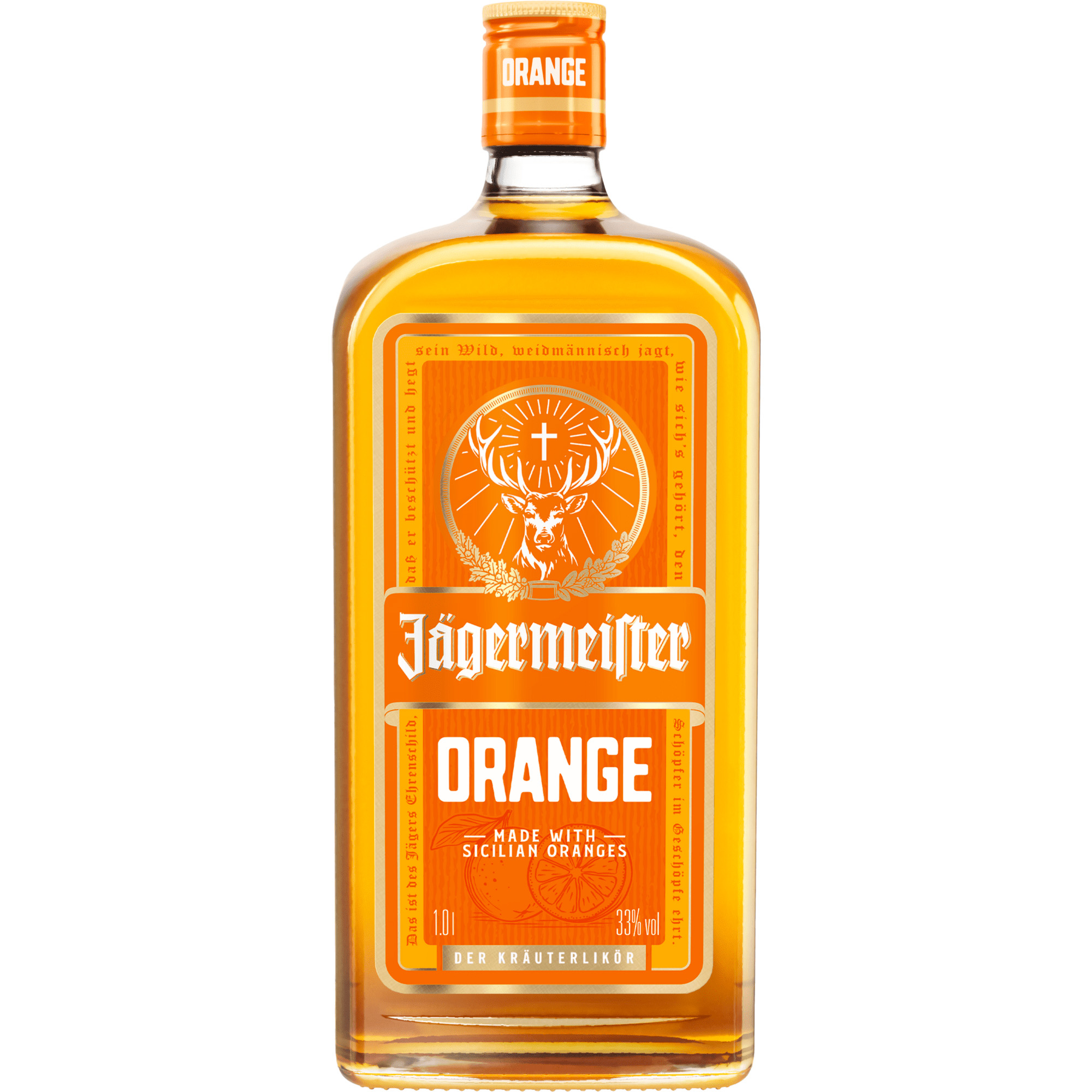 JAGERMEISTER ORANGE 1.0 33% 1l (holá láhev)