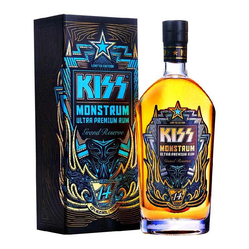 RUM KISS monstrum 43% 0,7l (holá láhev)