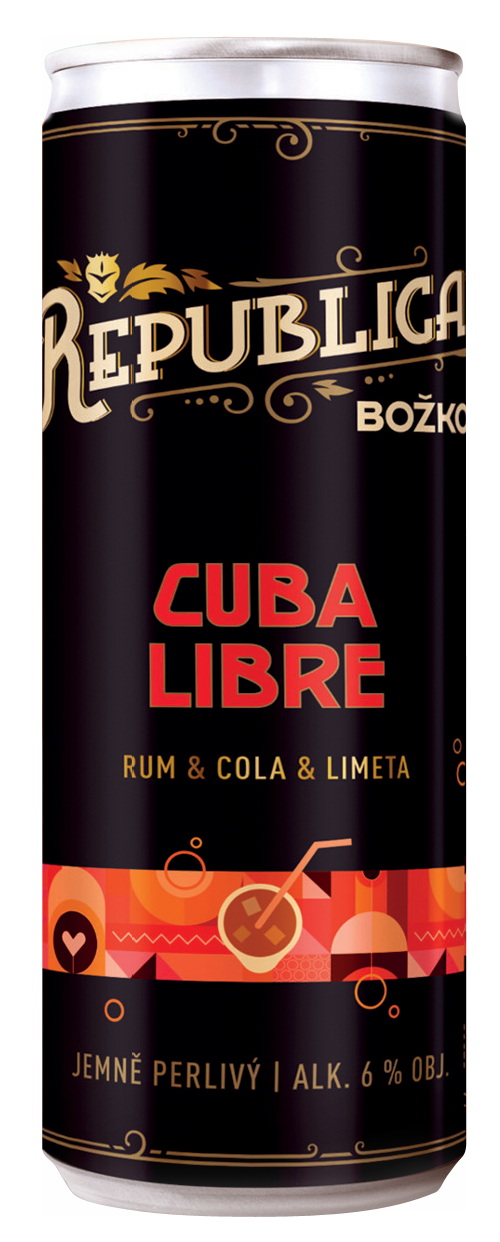 Republica Cuba Libre 6% plech 6% 0,25l (holá láhev)