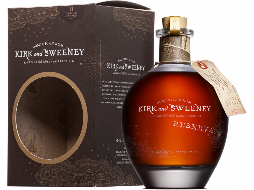rum kirk & sweeney reserva gbx 40% 0,7l (holá láhev)
