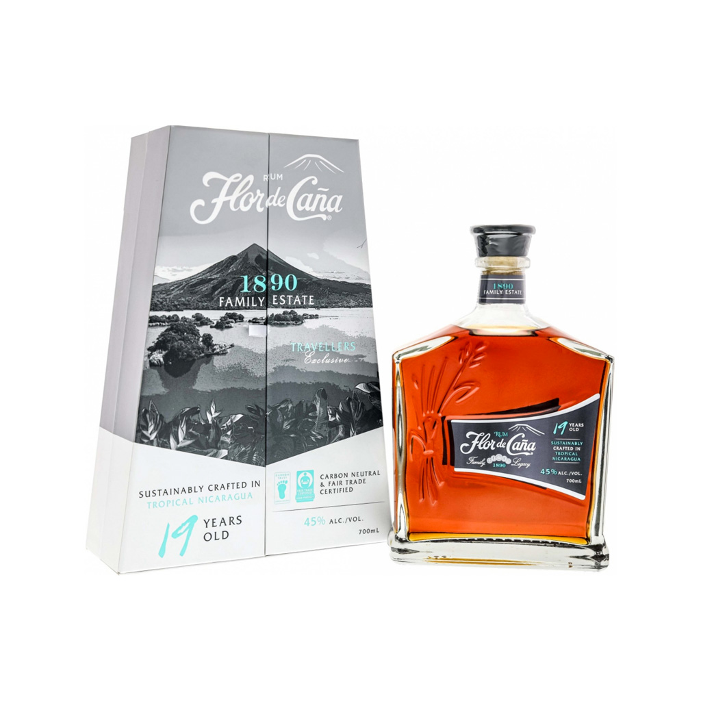 Flor de Cana 19 y.o. tr + 45% 0,7l (holá láhev)
