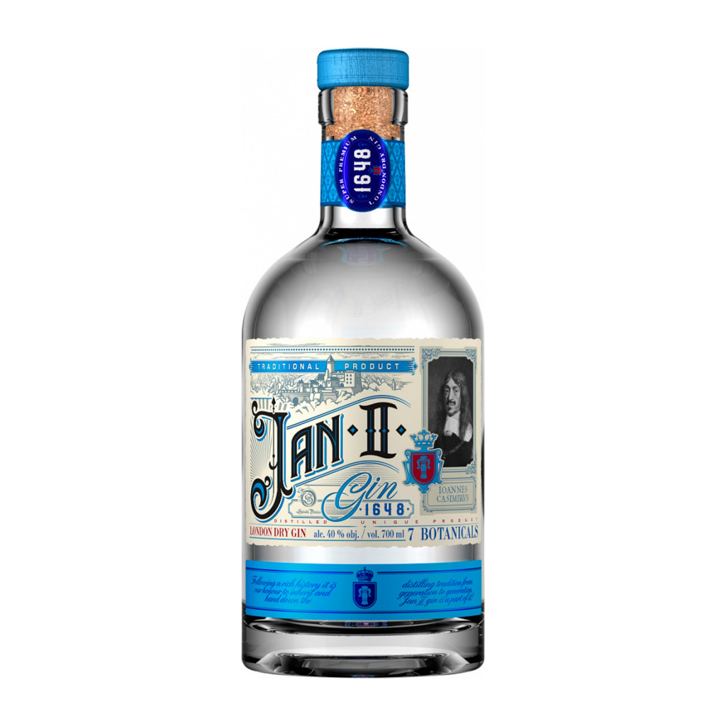 Gin London dry Jan II. 40% 0,7l (holá láhev)