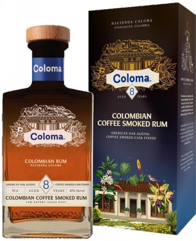 Coloma 8 letý Colombian Coffee Smoked Rum