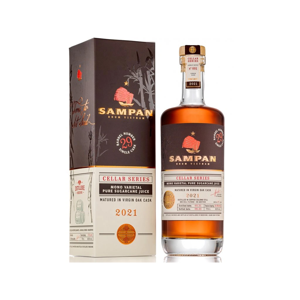 rum sampan virgin oak cask 46% 0,7l (holá láhev)
