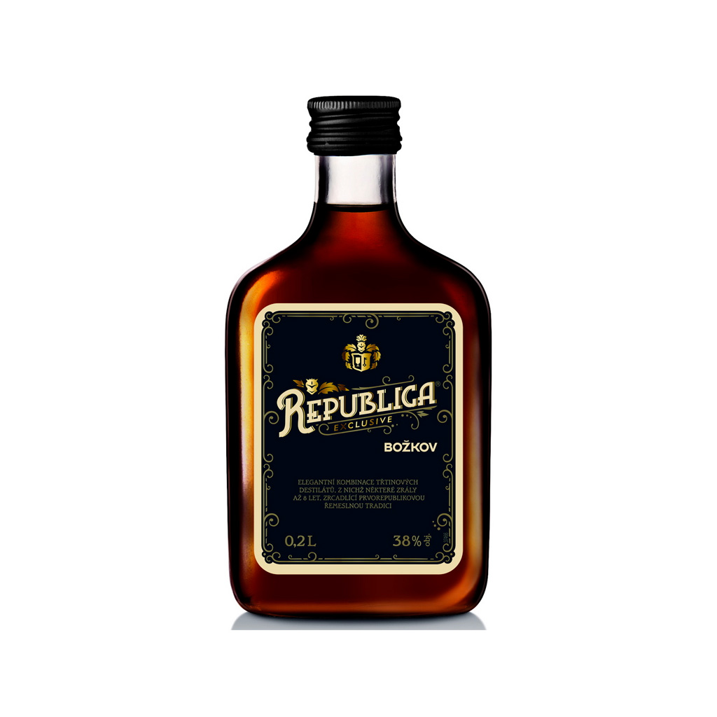 Božkov Republica Exclusive 38% 0,2l (holá láhev)