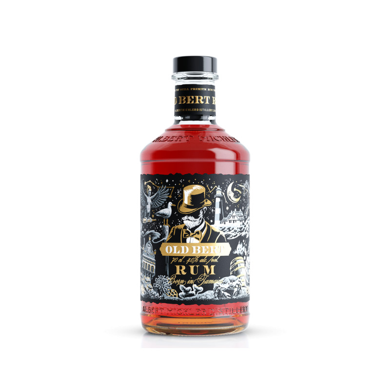 OLD BERT JAMAICAN RUM 40% 0,7l (tuba)