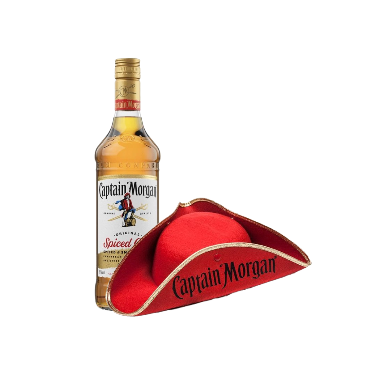 Captain Morgan Spiced Gold 2x 1l + klobouk