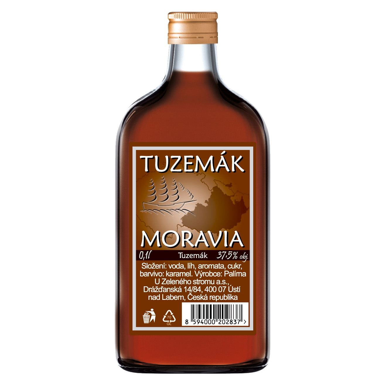 Tuzemák Moravia 37,5% 0,1l