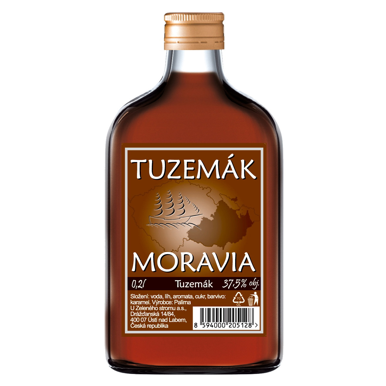 Tuzemák Moravia 37,5% 0,2l