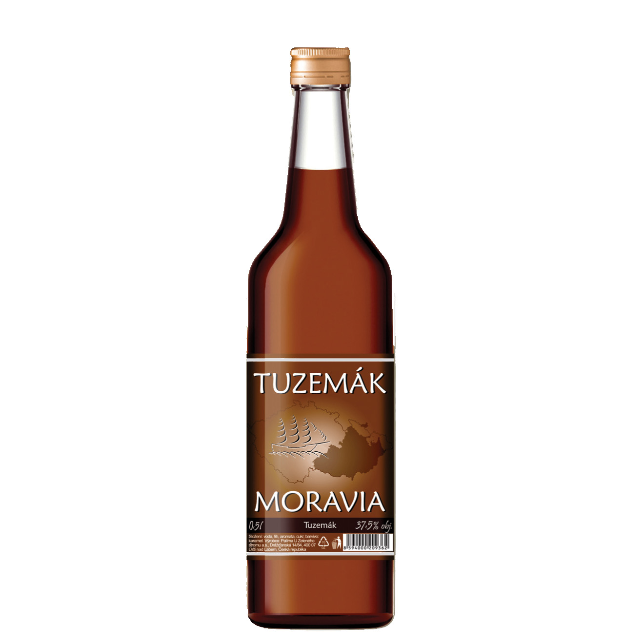 Tuzemák Moravia 37,5% 0,5l