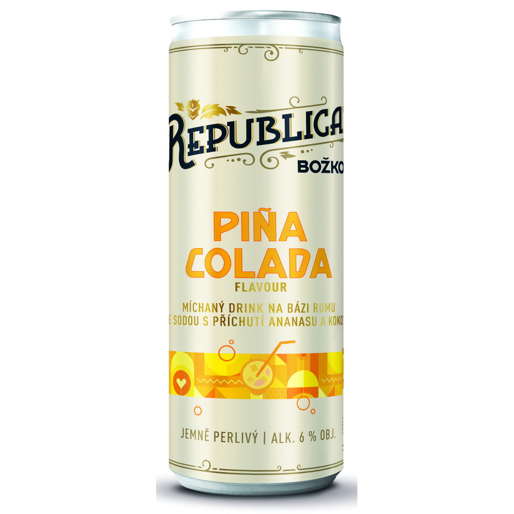 Božkov Republica Piňa Colada RTD 6% 0,25l (holá láhev)