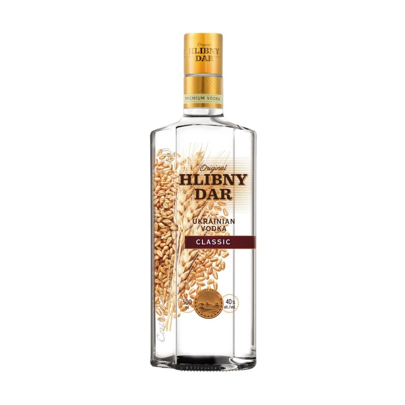 Vodka Hlibny Dar 40% – 0,5 l Fruko Schulz