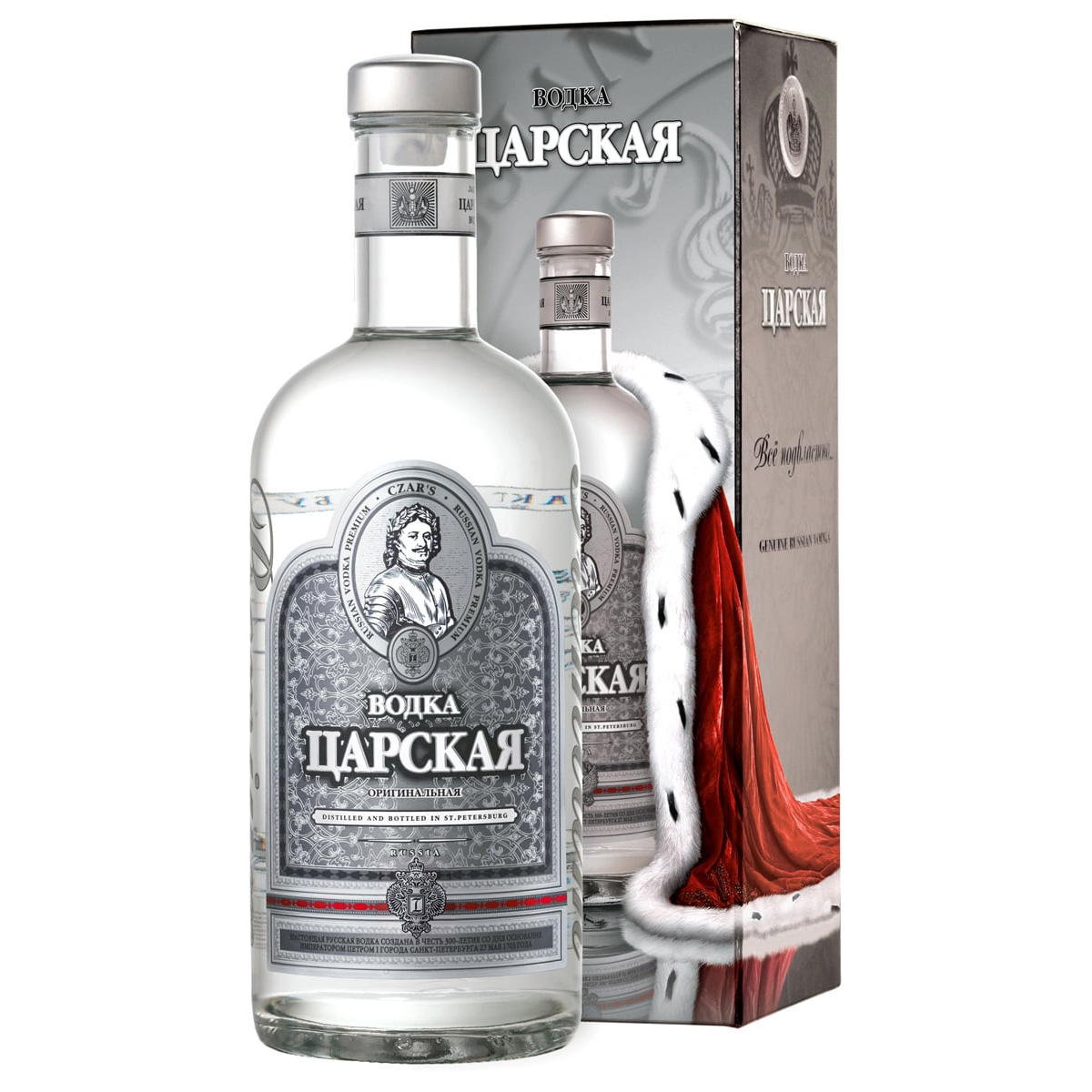 Vodka Carskaja Original Fruko Schulz 40% 1l