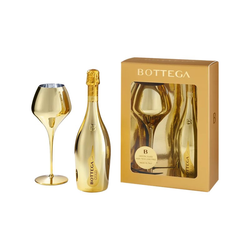 Bottega Gold Prosecco Spumante Brut DOC 11% 0,75l (dárkové balení 2 skleničky)