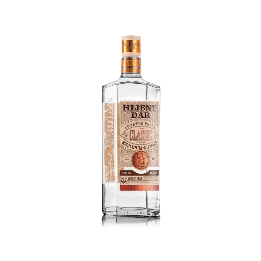 Hlibny Dar Crafted Gluten Free Vodka 0,7l 40%