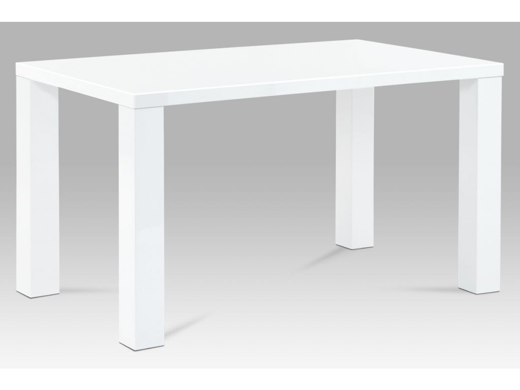 Jídelní stůl bílý 135 x 80 x 76 cm